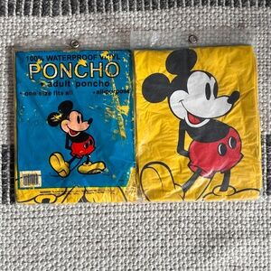 Vintage Mickey Mouse Poncho Disney